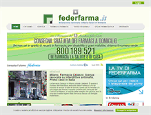 Tablet Screenshot of federfarma.it
