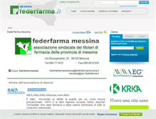 Tablet Screenshot of messina.federfarma.it